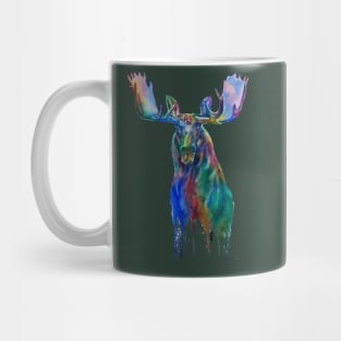 Moose Lover Watercolor Mug